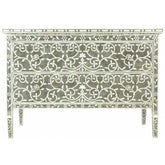 Mother of Pearl Chest Sideboard Charcoal Floral